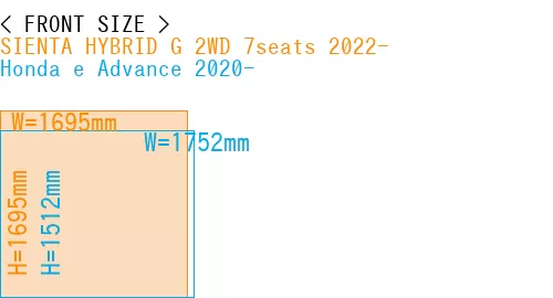 #SIENTA HYBRID G 2WD 7seats 2022- + Honda e Advance 2020-